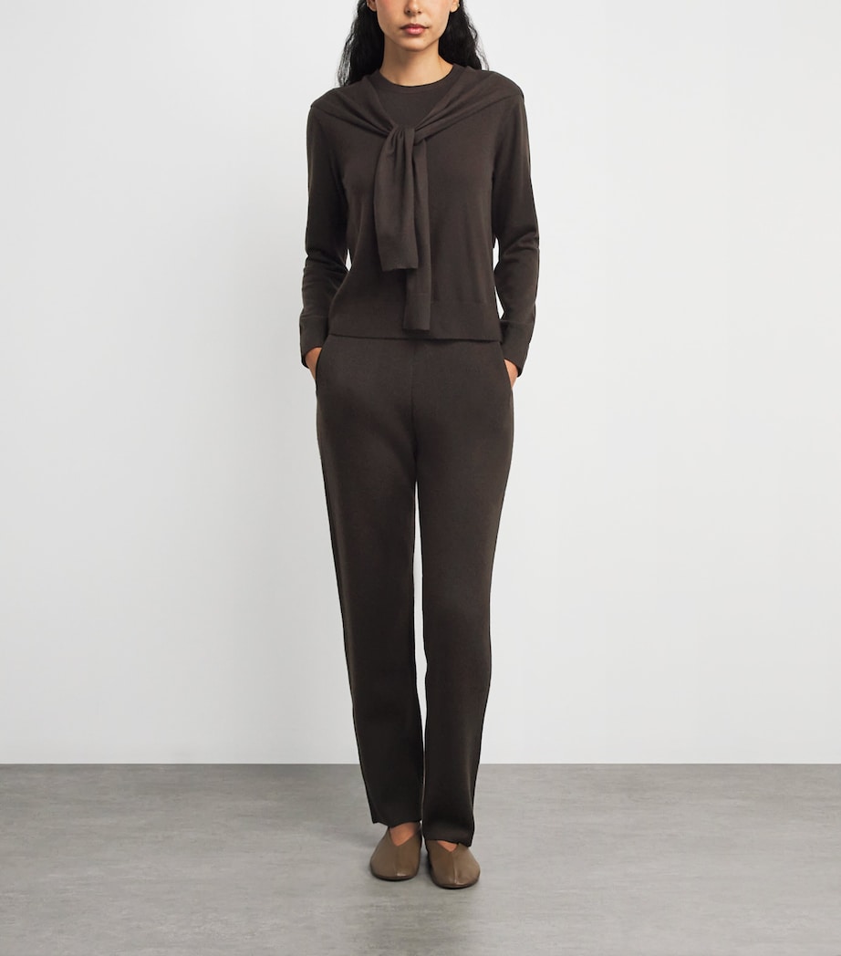 Brown Cashmere Sonja 2-In-1 Sweater