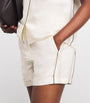 Tory Burch White Stripe Shorts