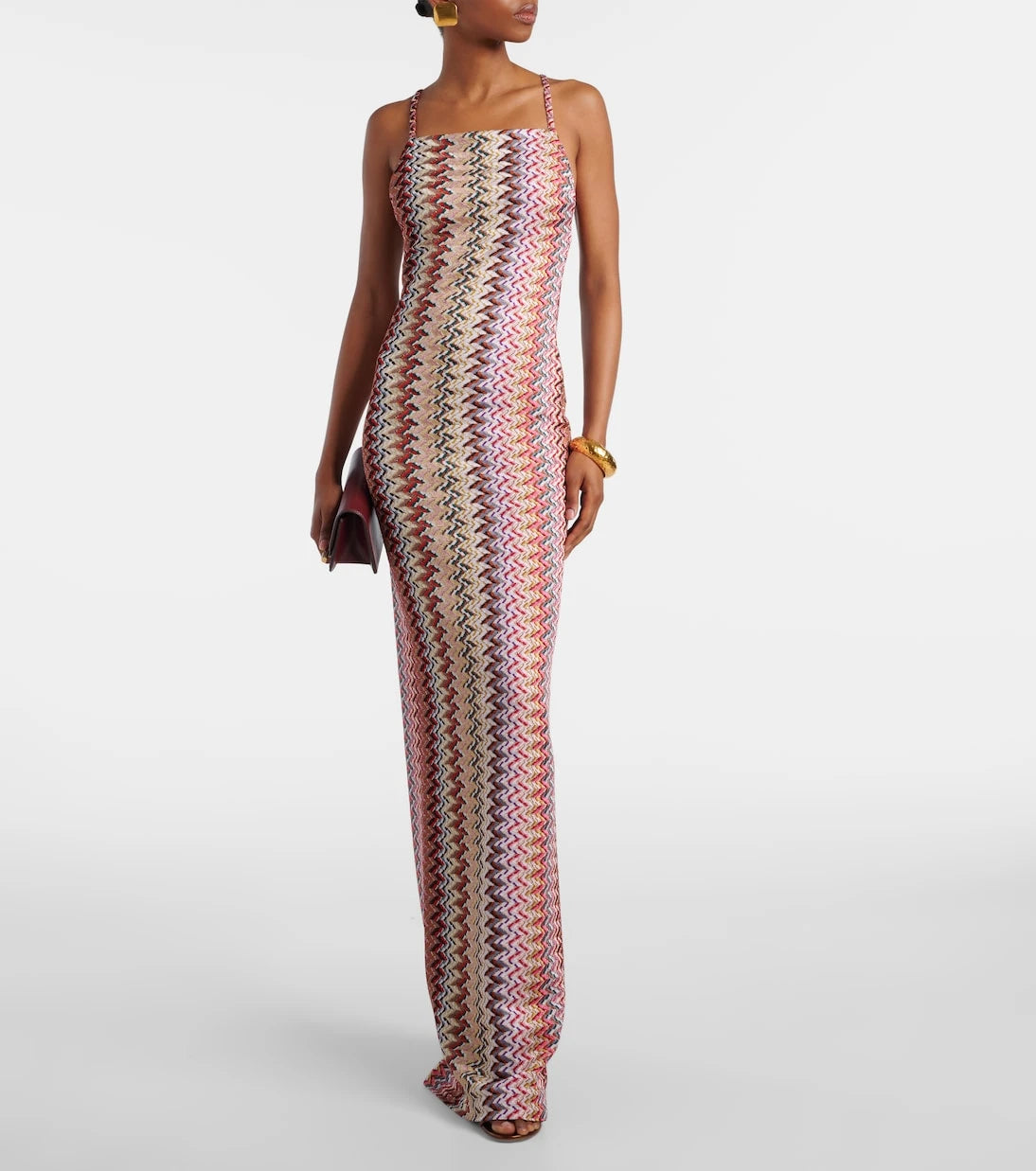 Missoni - Zigzag lamé maxi dress