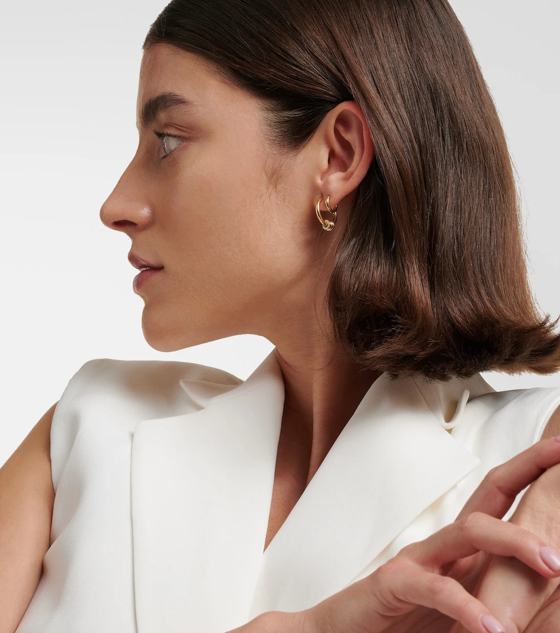 Spinelli Kilcollin - Mini Microhoop 18kt yellow gold single earring