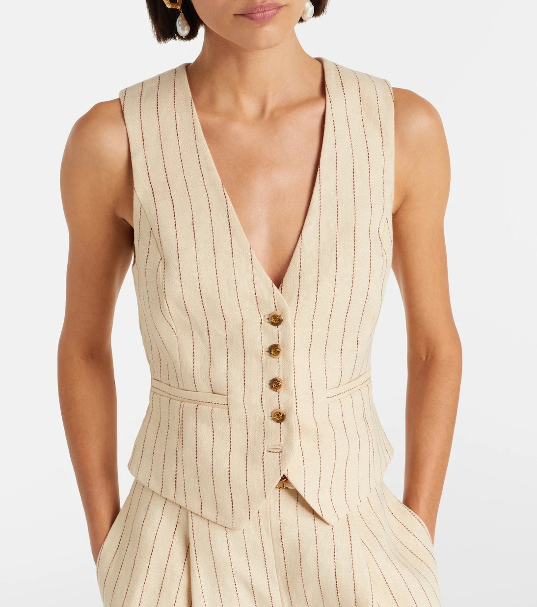 Zimmermann - Striped linen vest