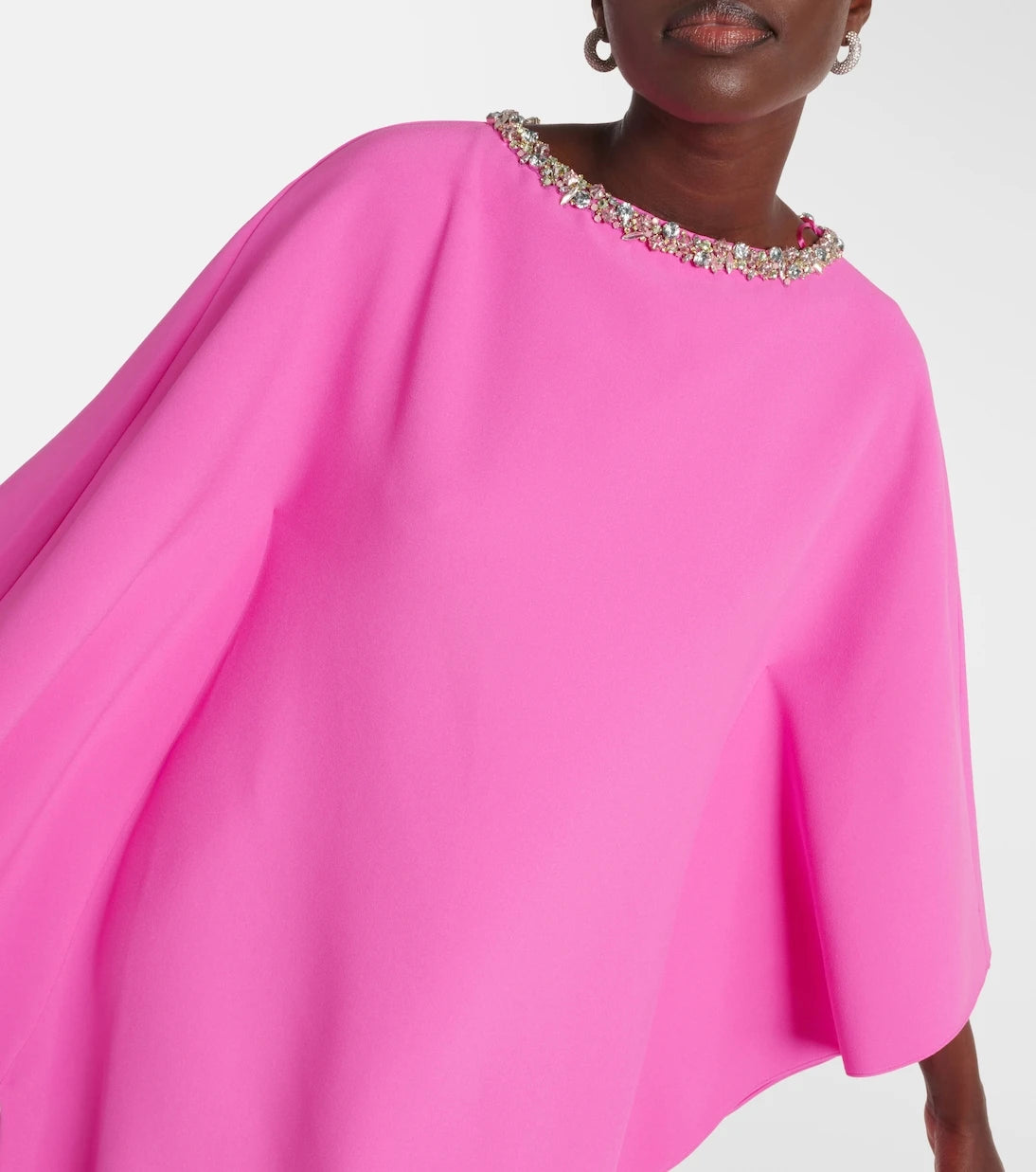 Safiyaa - Amarella crystal-embellished crêpe gown