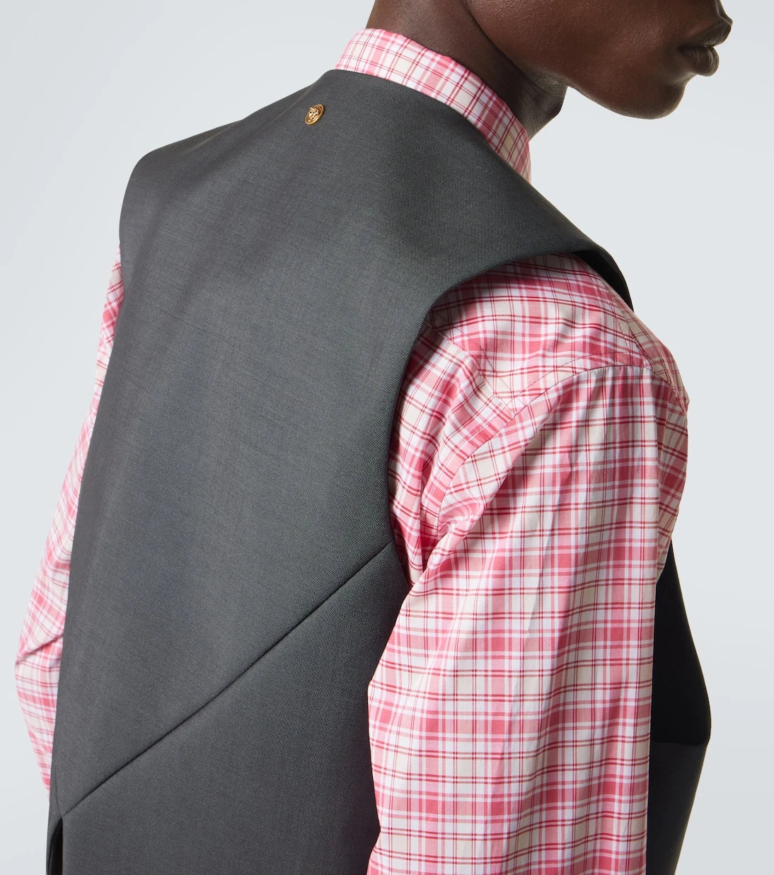 Versace - Embellished wool and mohair vest