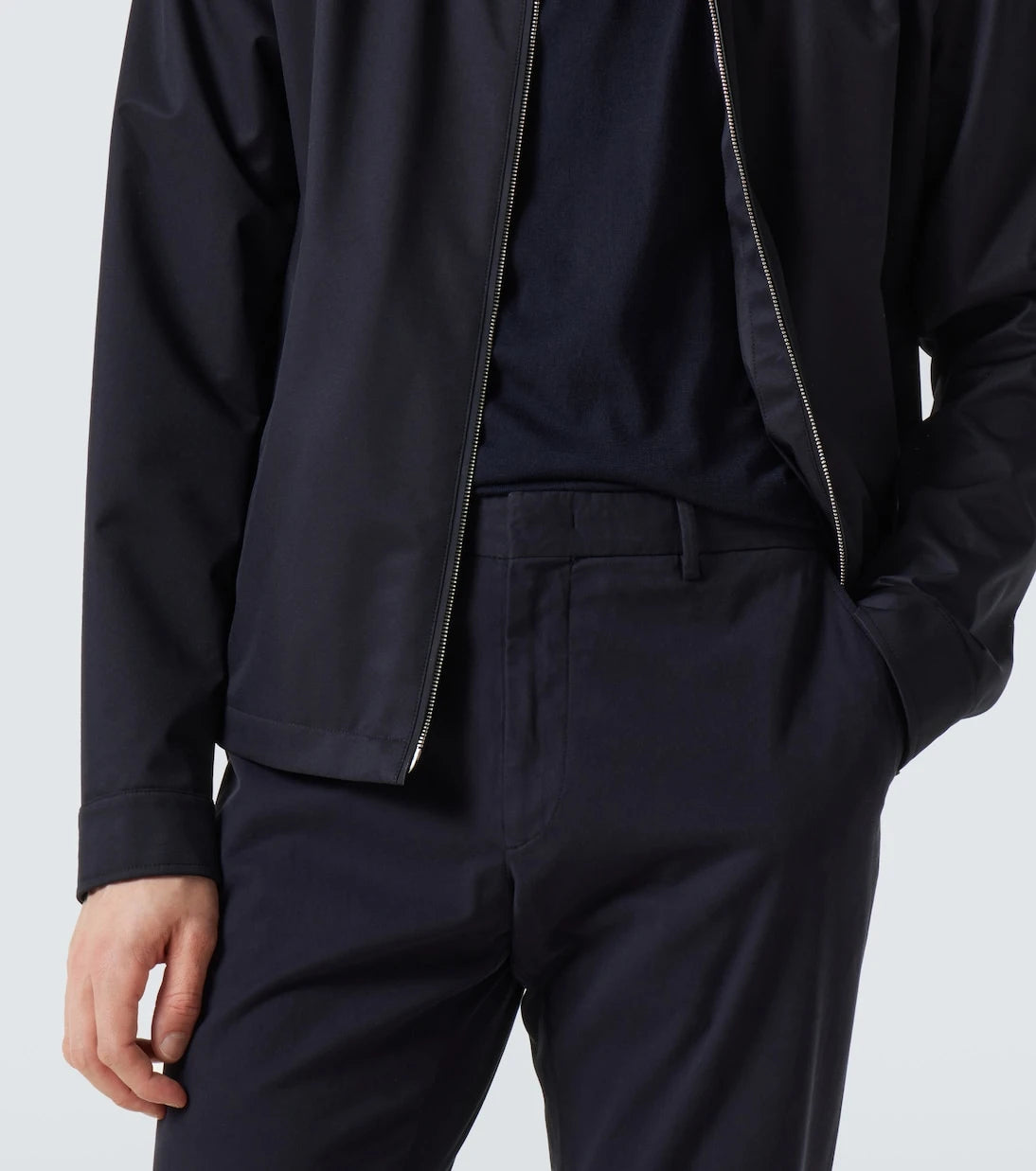 Zegna - Cotton-blend straight pants