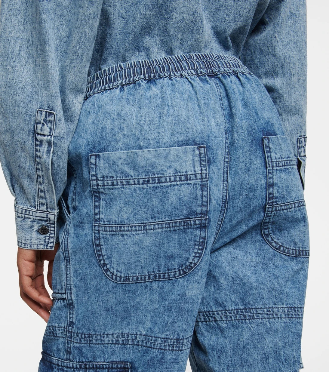 Marant Etoile - Viamao straight cotton chambray pants
