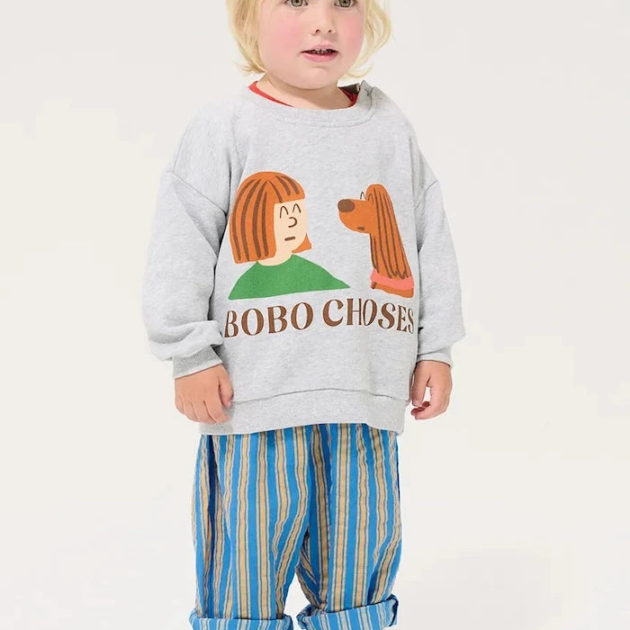 Bobo Choses Friends in a Pickle Bebek Pamuklu Sweatshirt