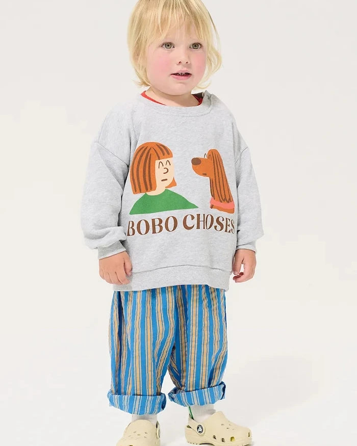 Bobo Choses Friends in a Pickle Bebek Pamuklu Sweatshirt