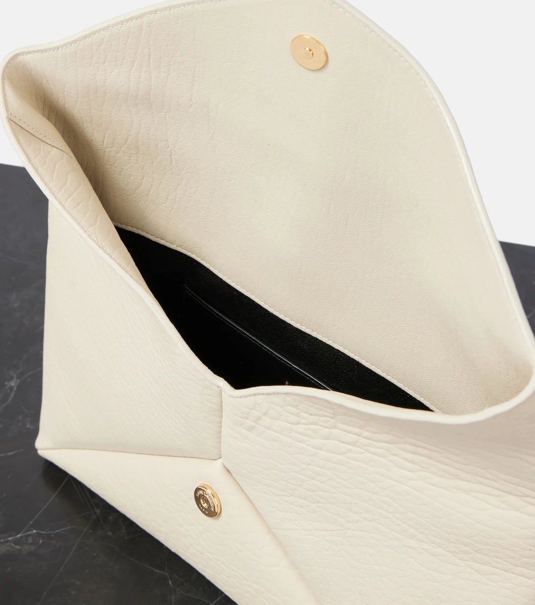 Saint Laurent - Cassandre Large leather clutch