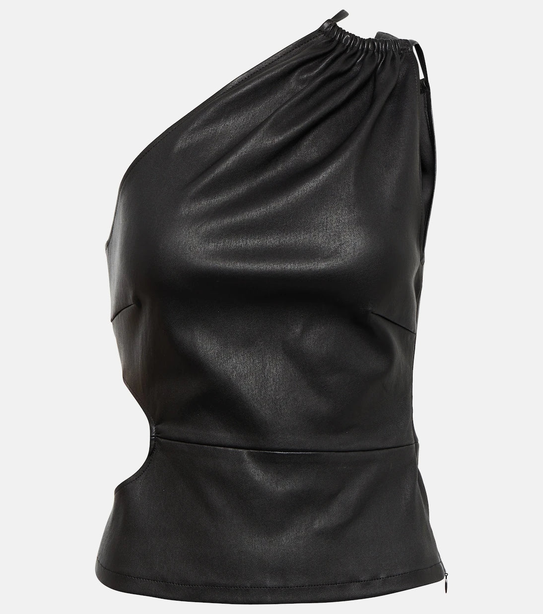 Amiri - Cutout leather top