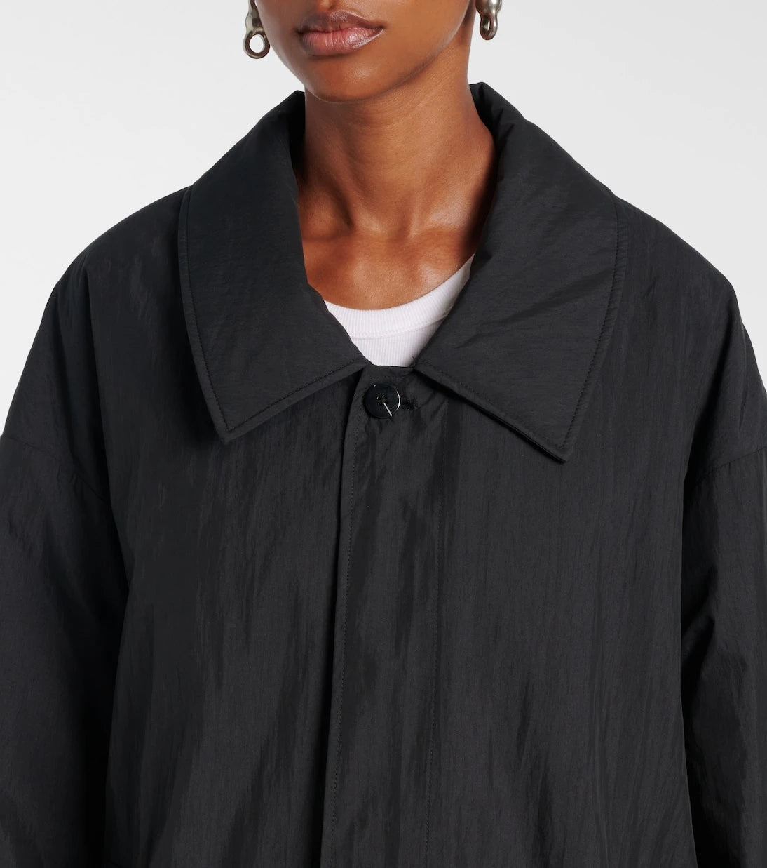 Aya Muse - Hooded cotton-blend coat