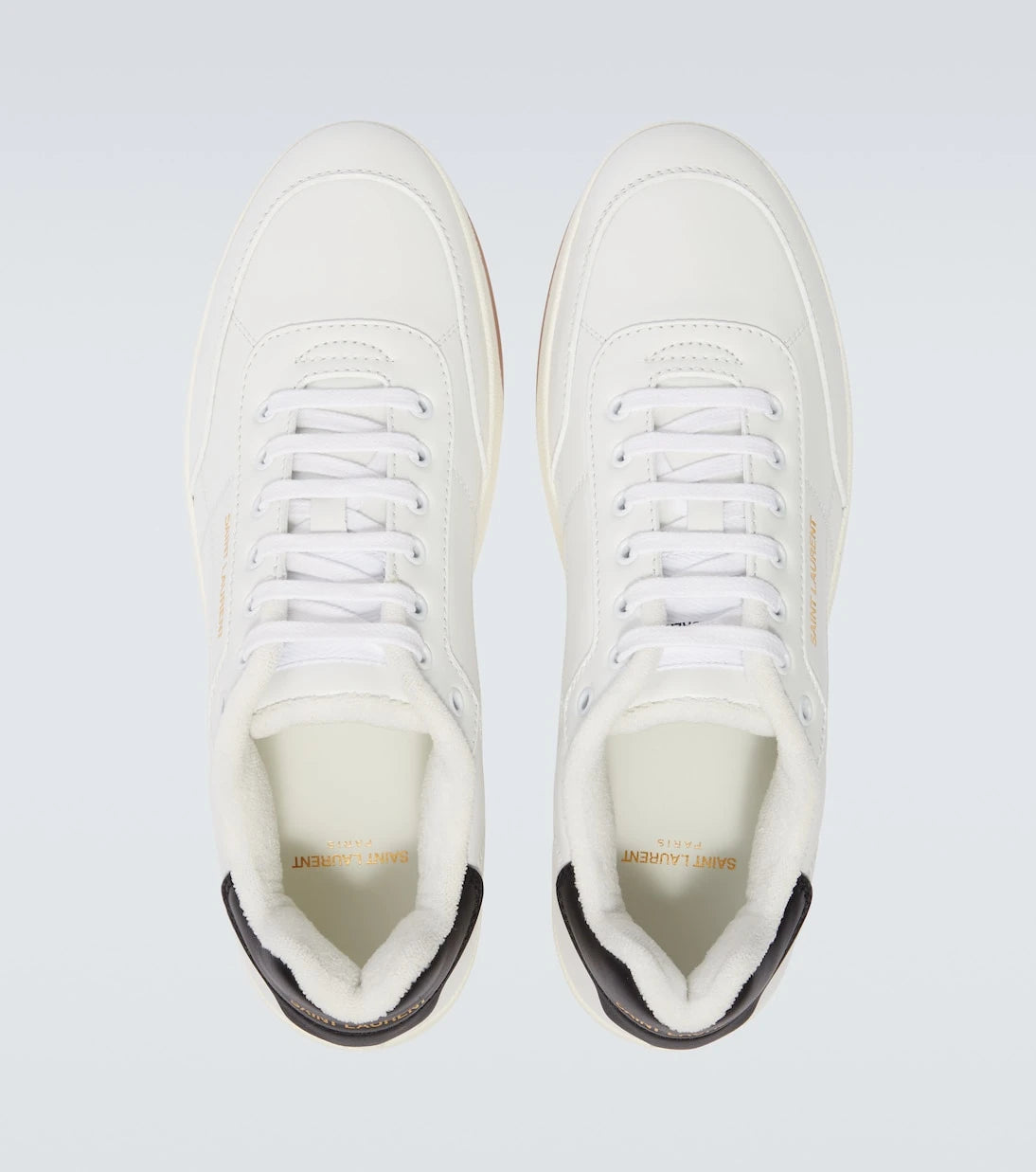 Saint Laurent - SL/61 logo leather low-top sneakers