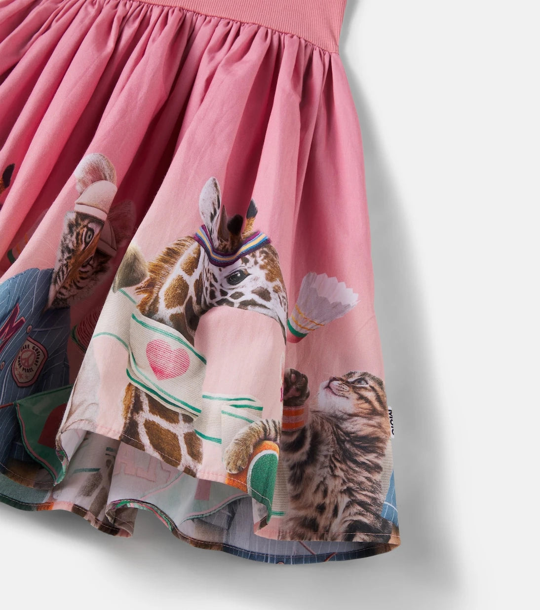 Molo - Cissa printed gathered cotton-blend dress