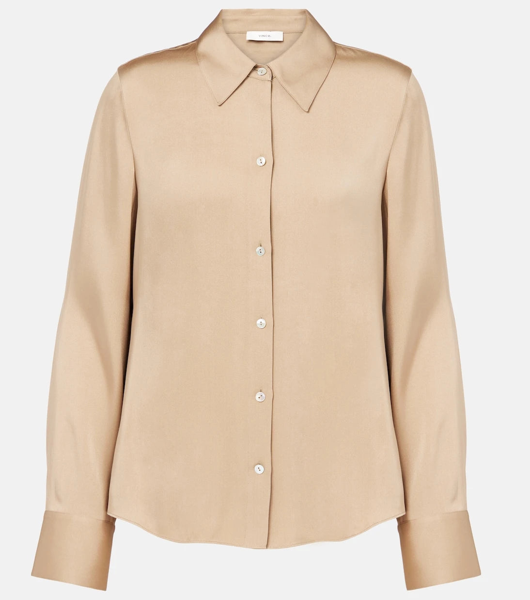 Vince - Silk-blend satin shirt