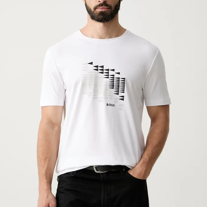 BOSS Green тениска мъжка с памук TS_Network Flag