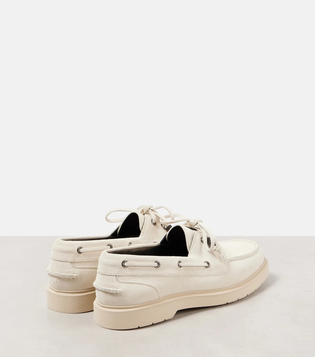 Brunello Cucinelli - Suede boat shoes