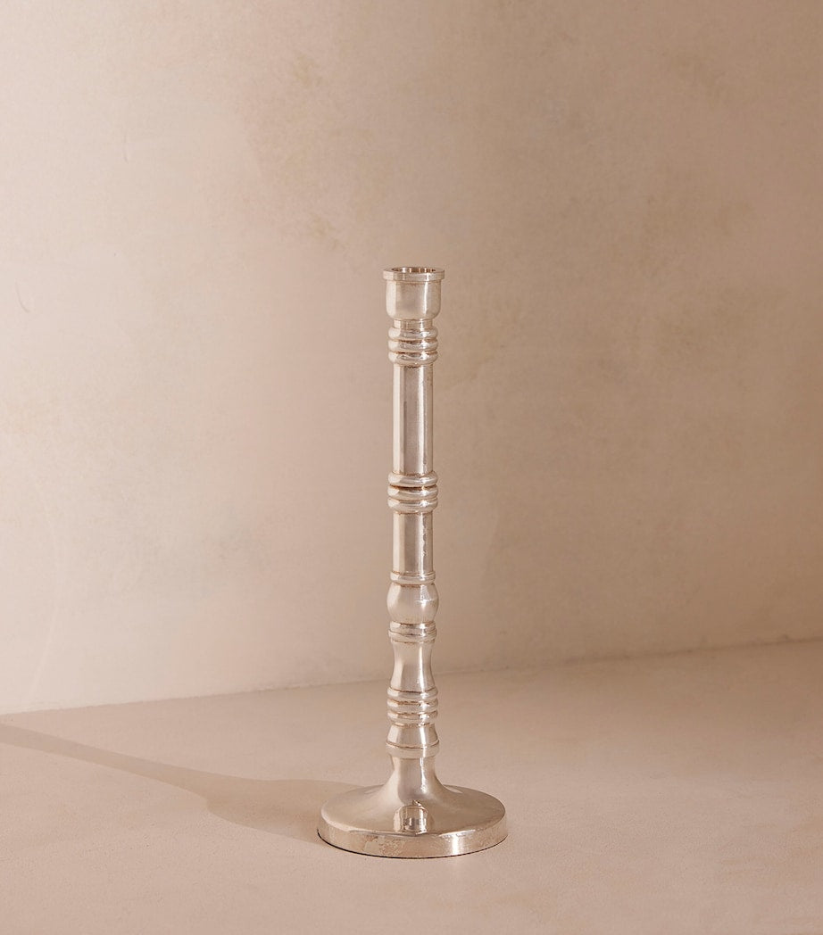 Soho Home Medium Silver-Plated Stiden Candlestick (27cm)