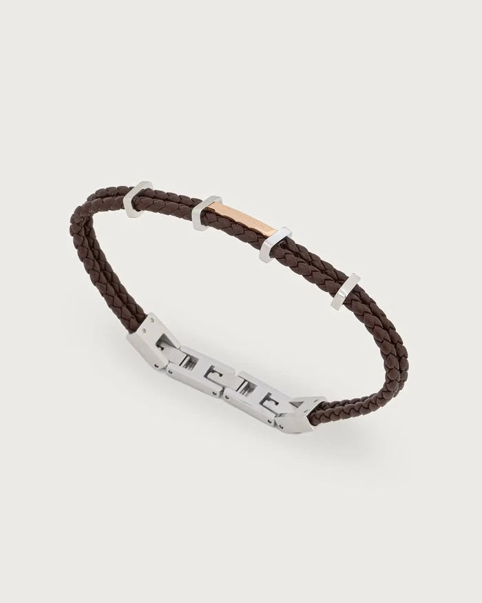 Trussardi erkek deri bileklik