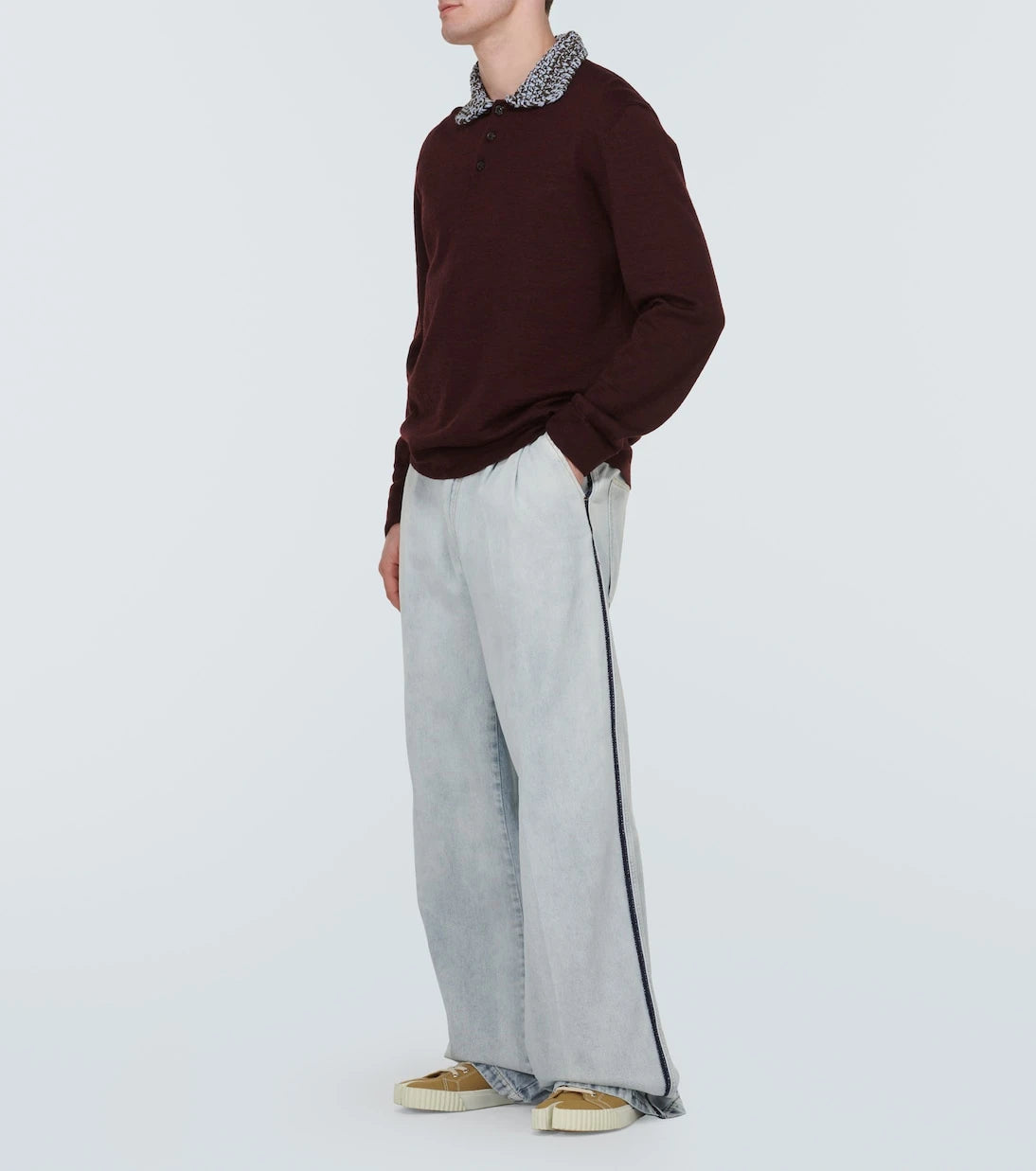 Maison Margiela - High-rise wide-leg jeans