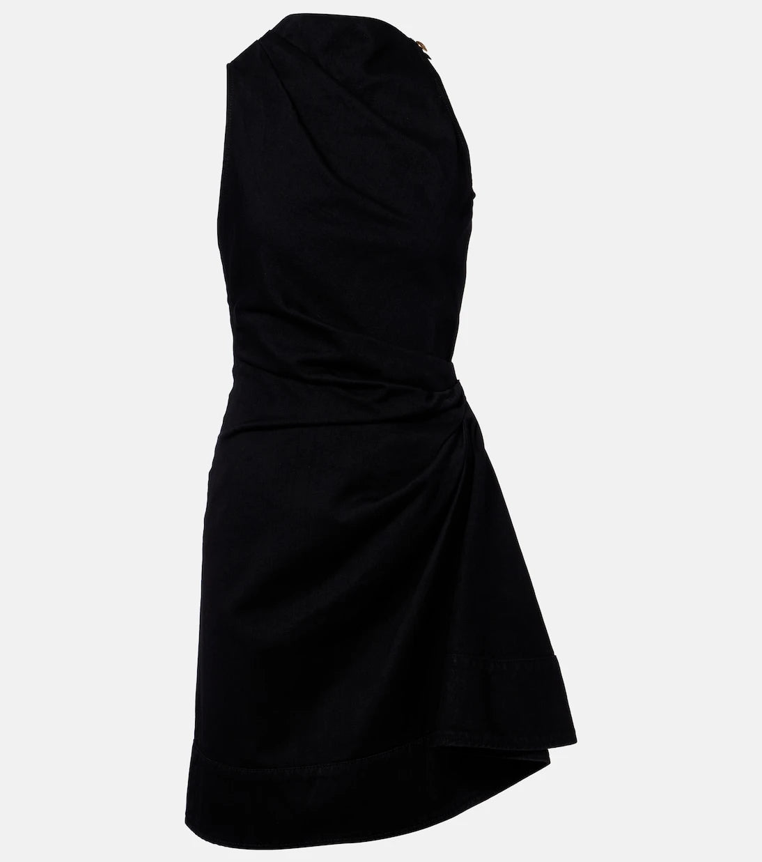 McQueen - Draped cotton minidress