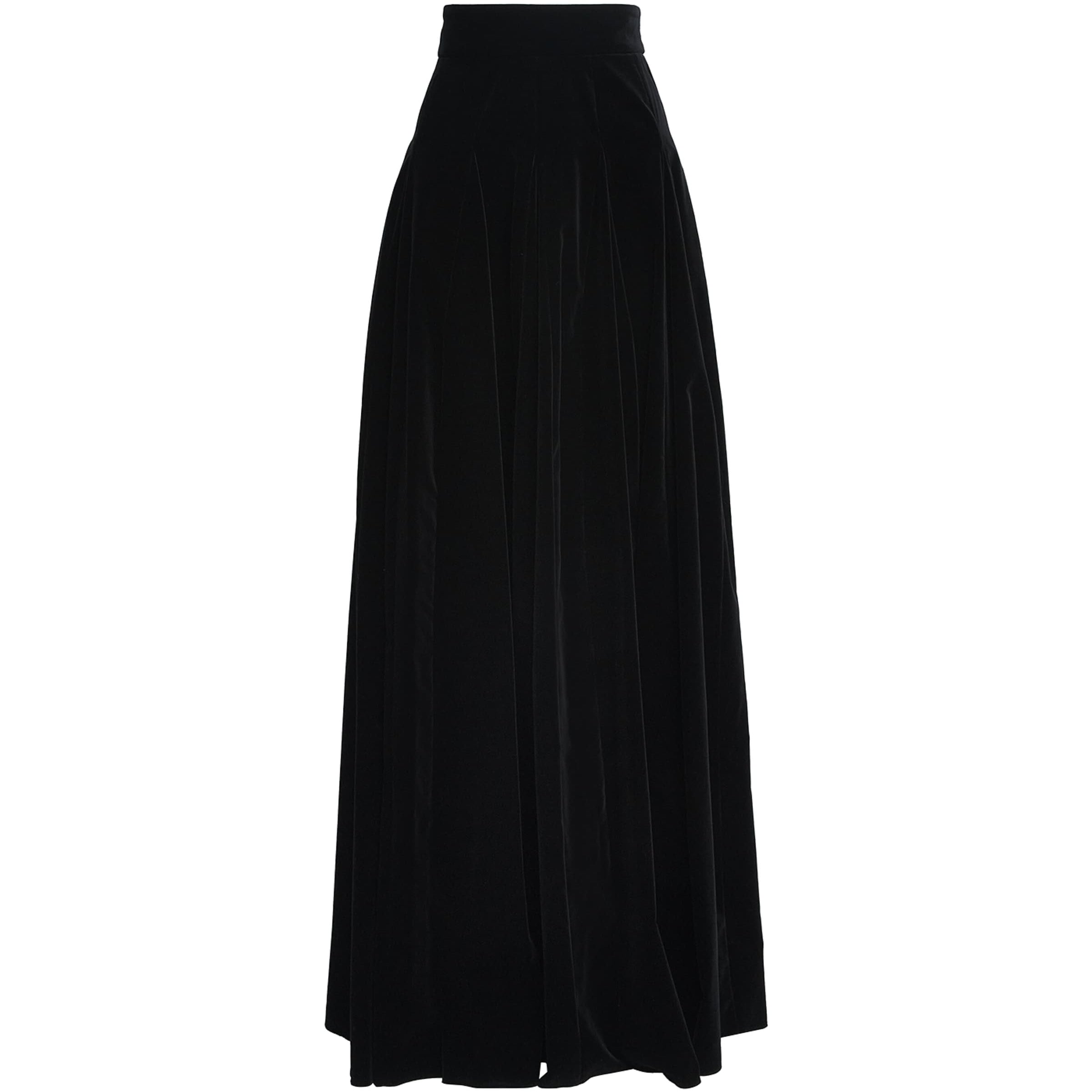 Velvet Maxi Skirt BLACK