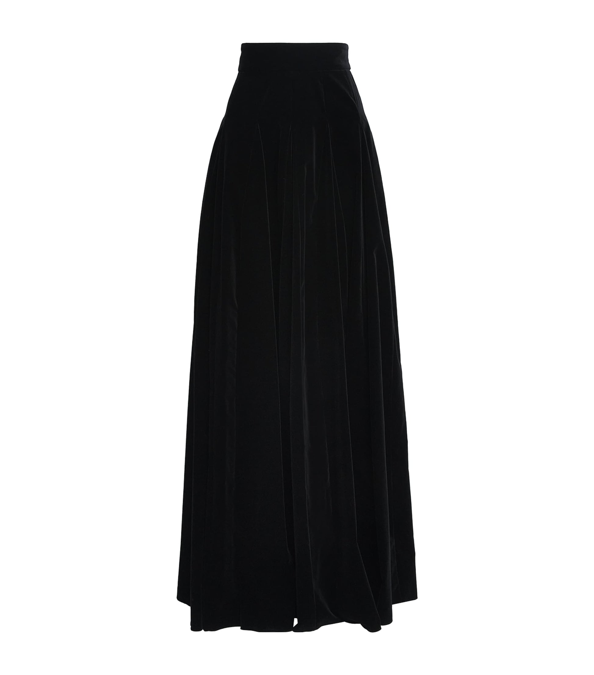 Velvet Maxi Skirt BLACK