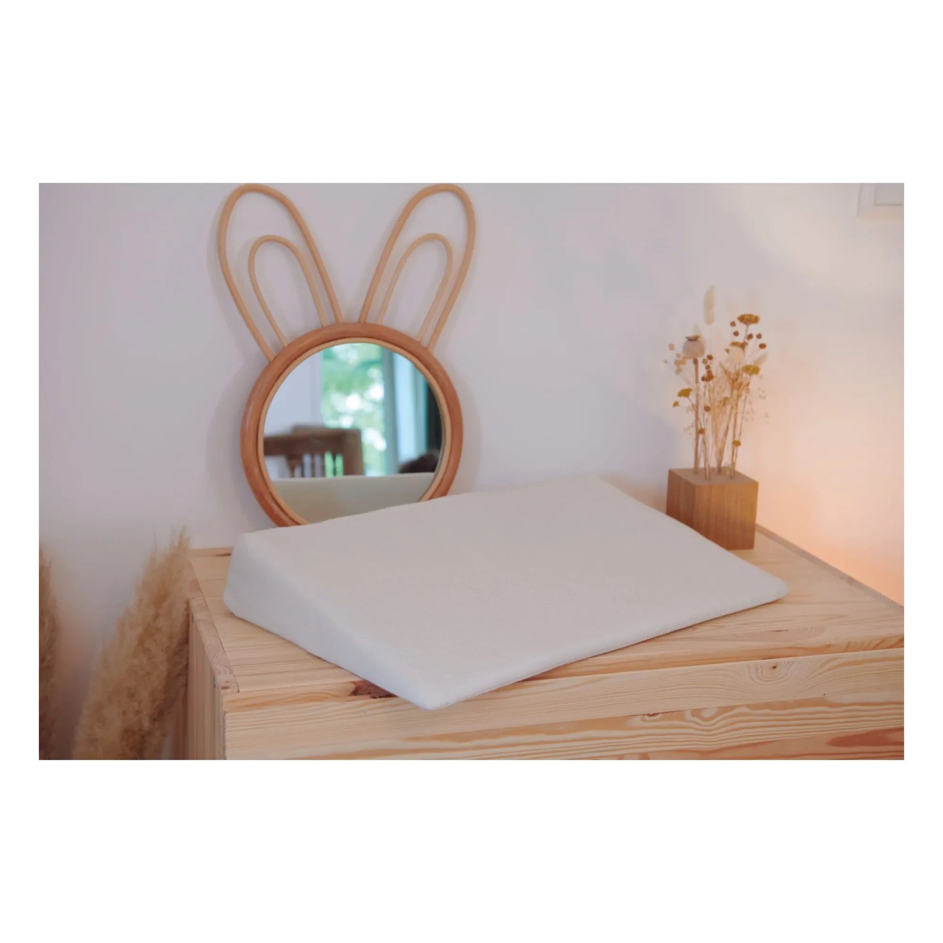 Candide - 10° cotton slope for crib | White