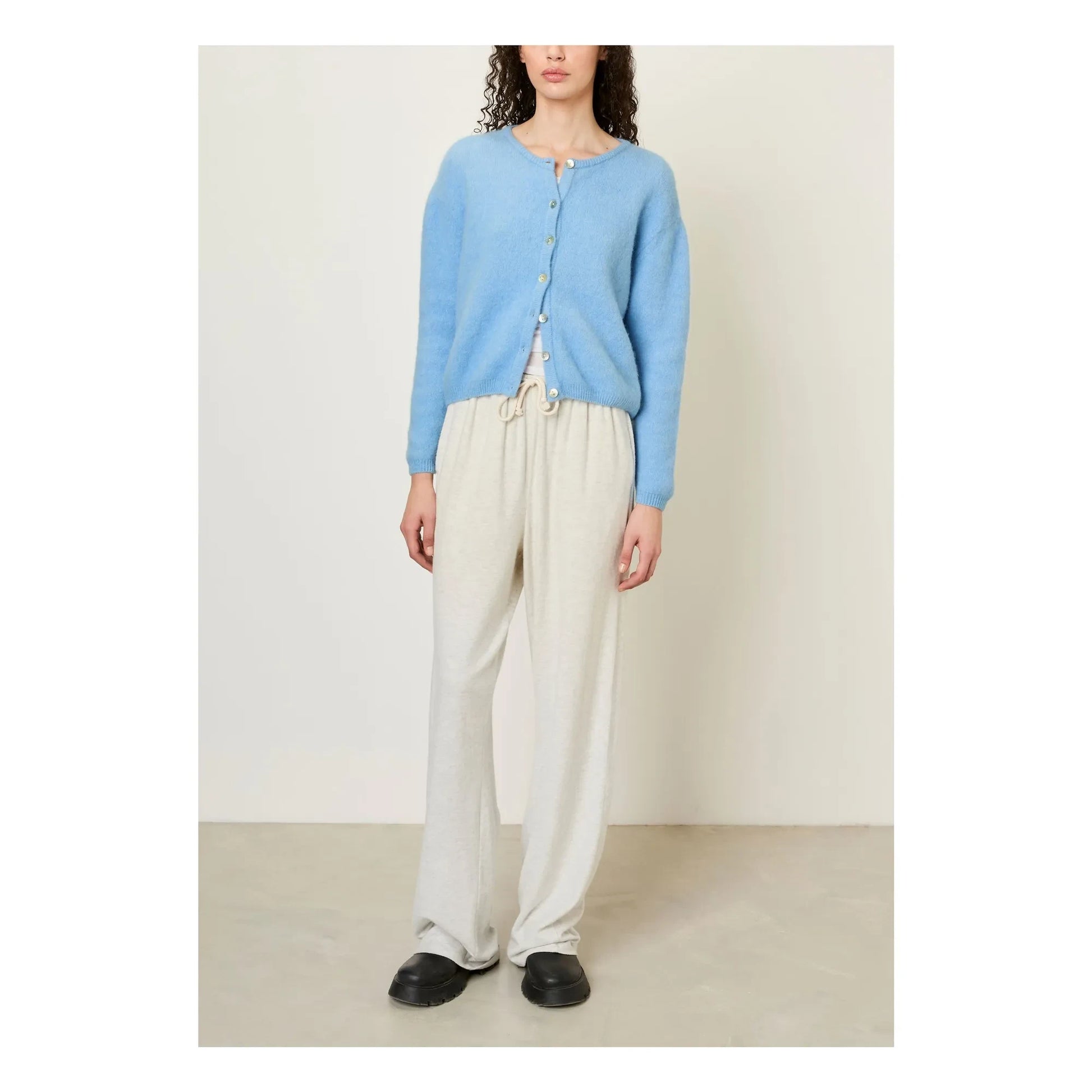 American Vintage - Vitow Alpaca and Wool Vest | Light blue