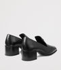 Jimmy Choo Black Eliot 45 Buffalo Leather Heeled Loafers