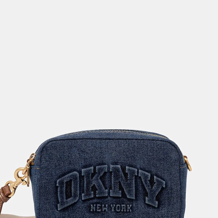 DKNY kadın denim crossbody çanta