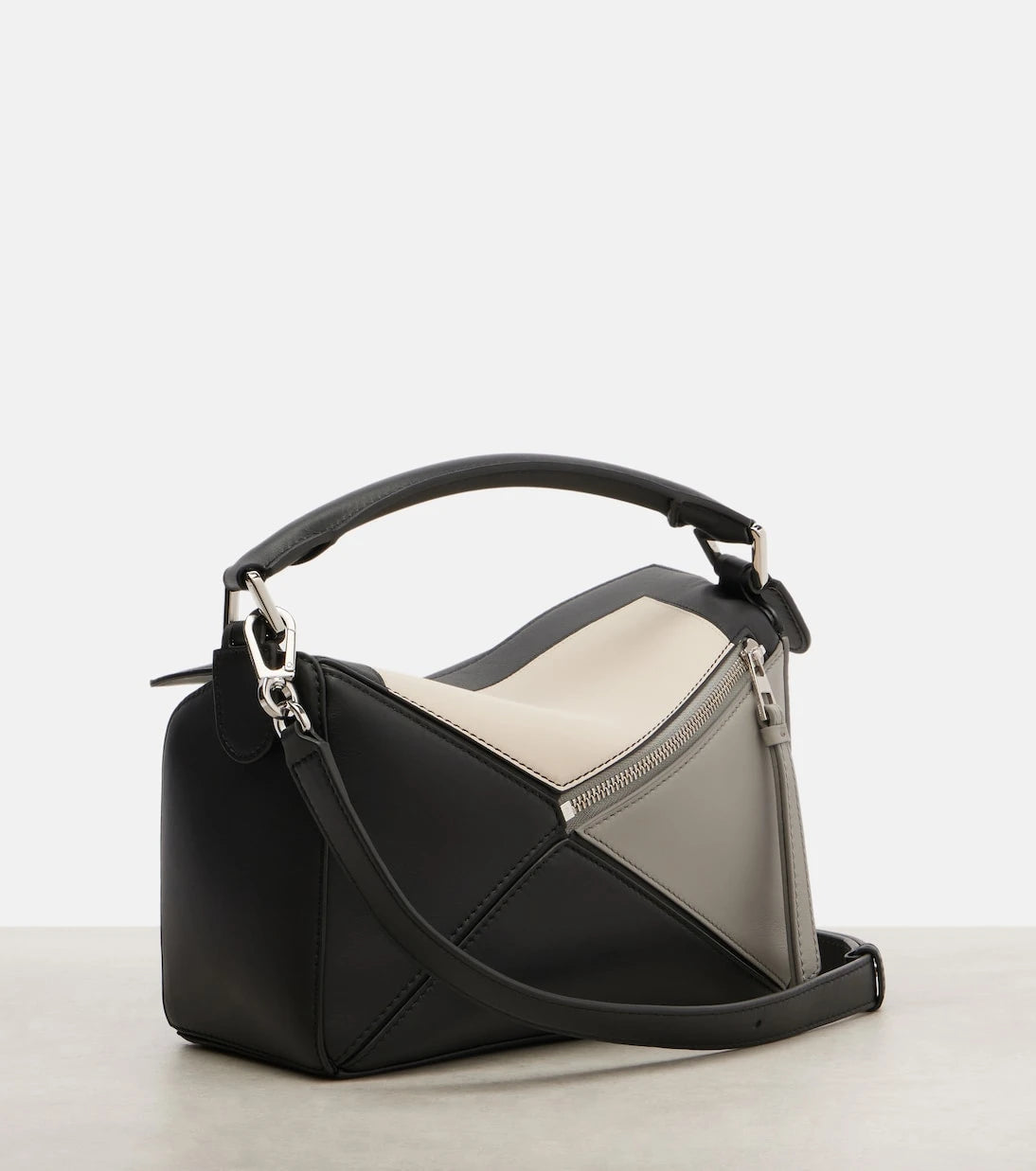 Loewe - x Albers Puzzle Small leather tote bag