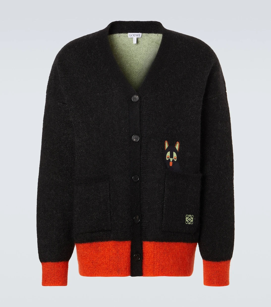 Loewe - x Louis Wain mohair-blend cardigan