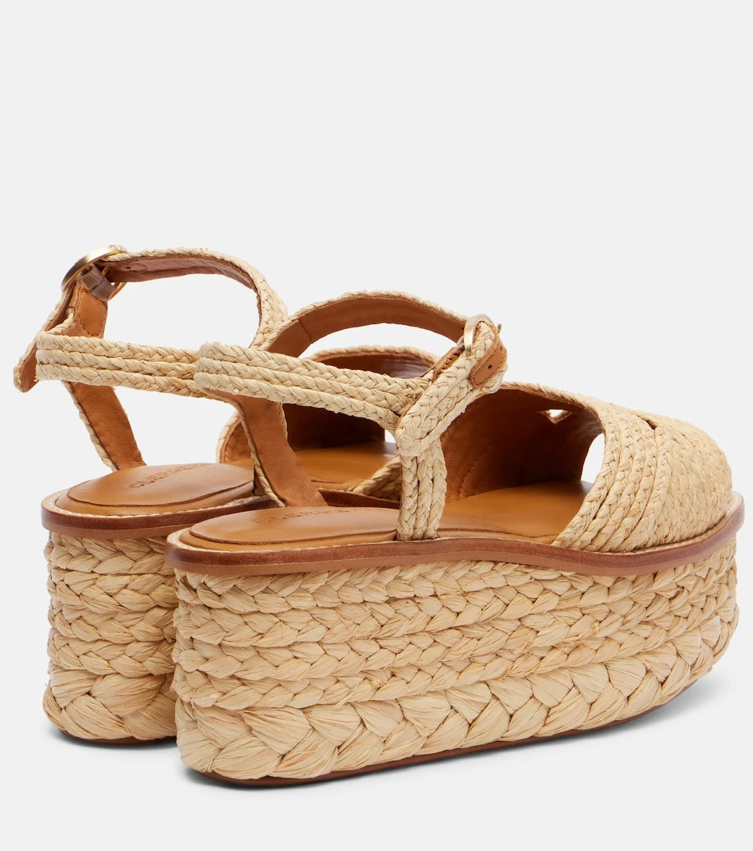 Clergerie - Arty hasır platform sandaletler