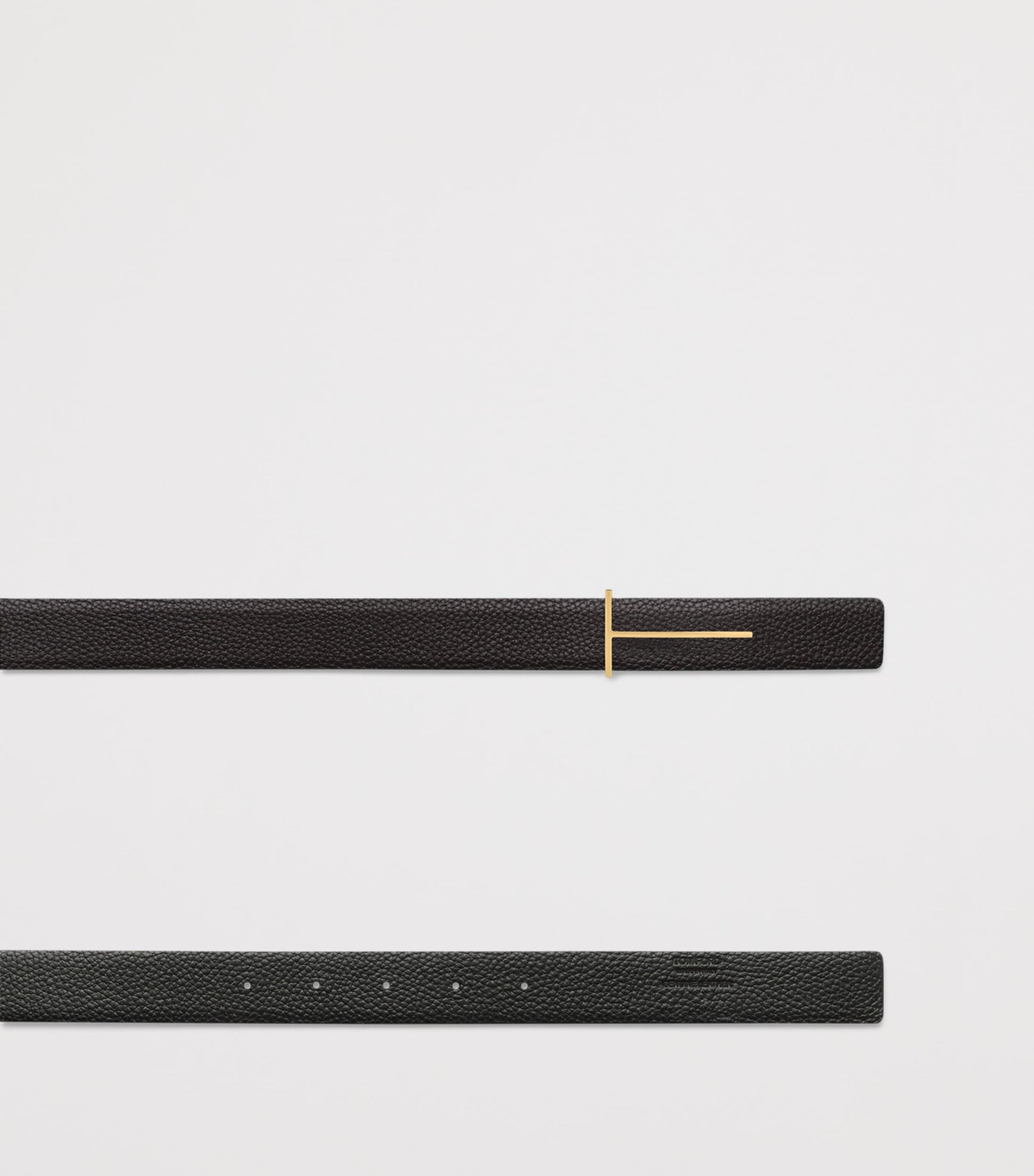 Calf Leather Slim T Belt