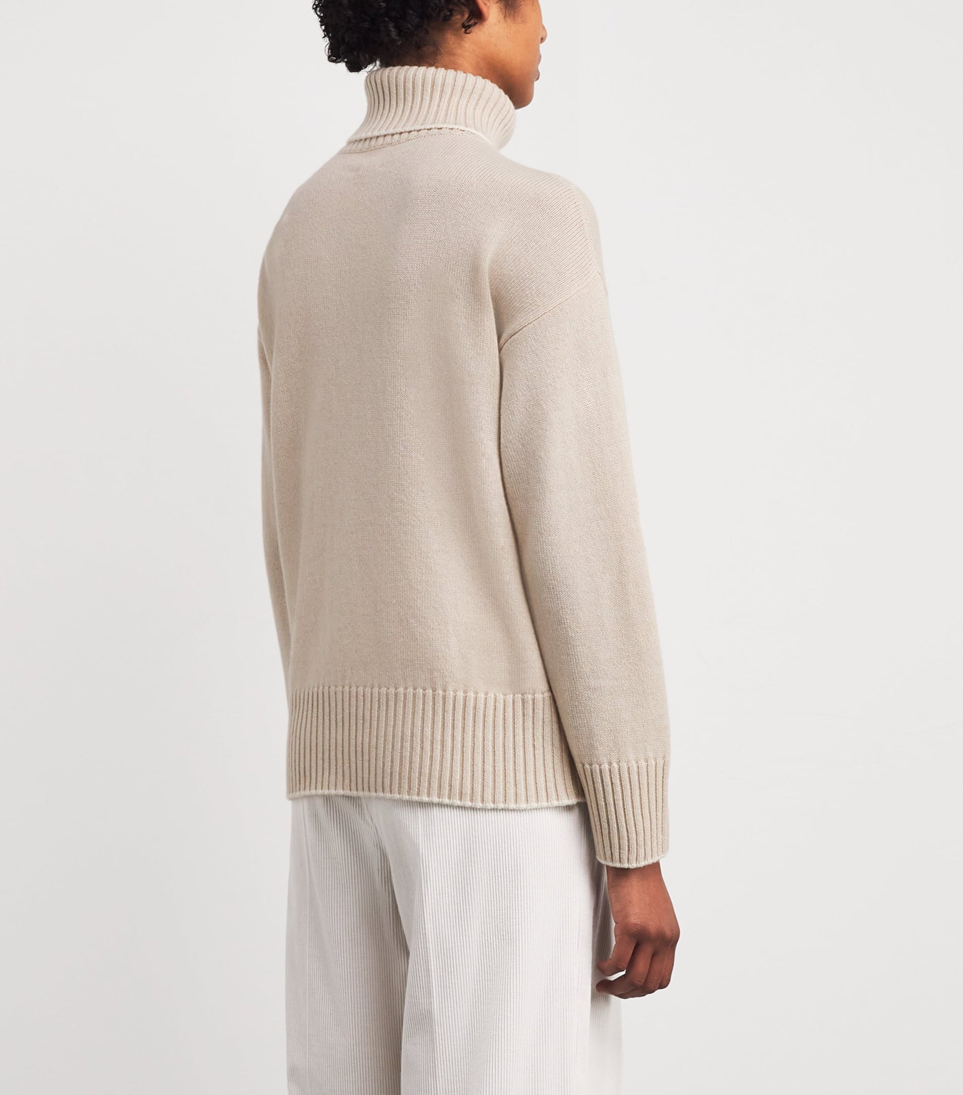 Eleventy Beige Cashmere Rollneck Sweater