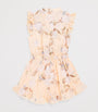 Zimmermann Kids Cotton Crochet-Trim Cascadian Frill Playsuit (2-12 Years)