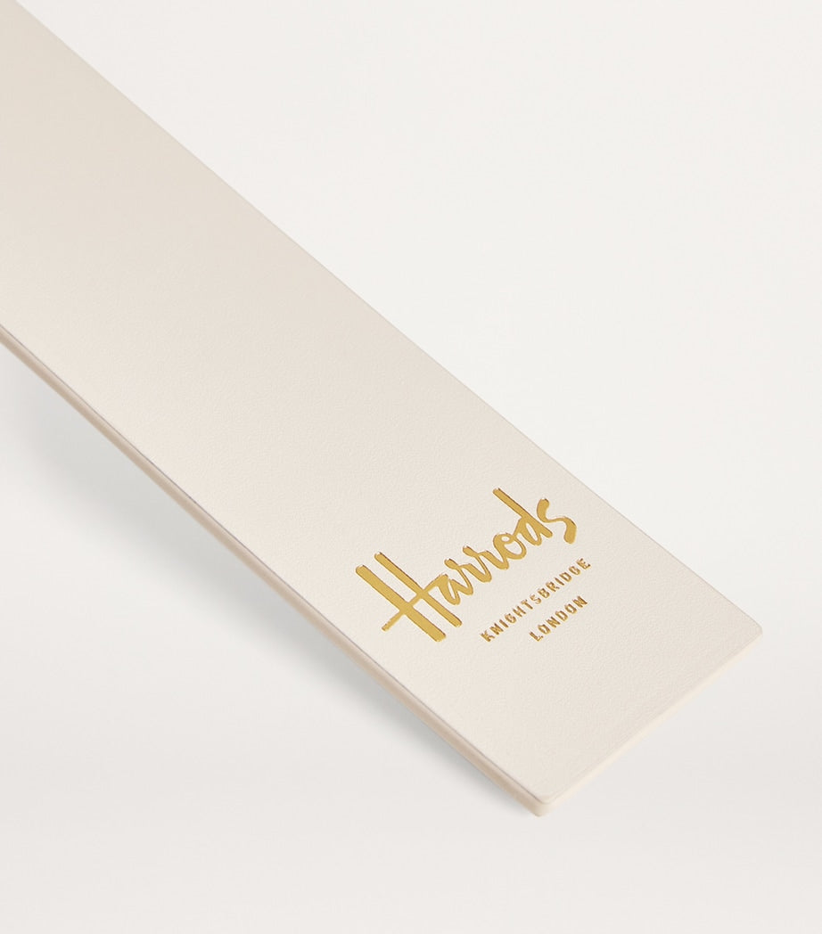 Leather Embossed-Logo Bookmark