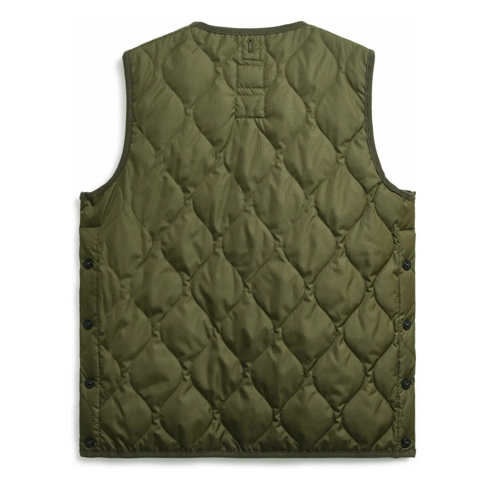 Taion - Unisex V-Neck Sleeveless Military Jacket | Olive