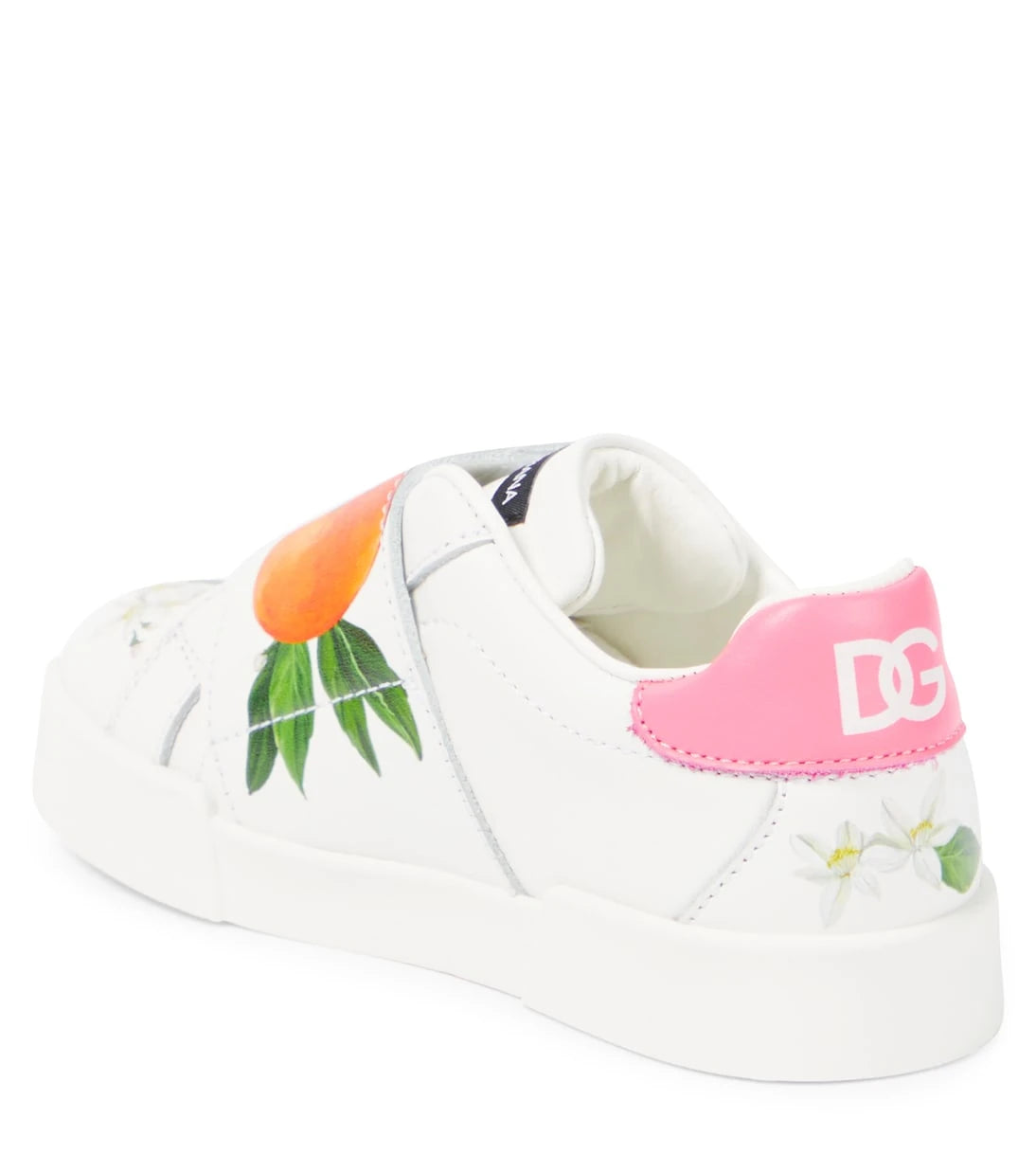 Dolce&Gabbana Kids - أحذية رياضية جلدية مطبوعة