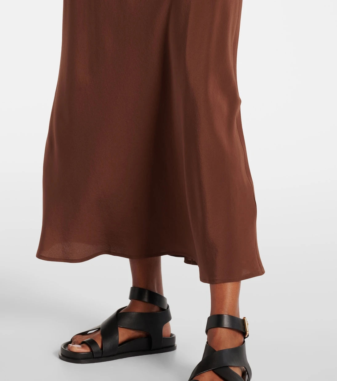 Asceno - Valencia silk crêpe maxi dress