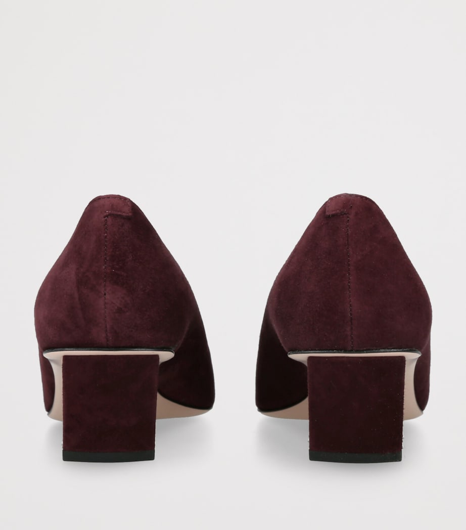Roger Vivier Burgundy Suede Belle Vivier Pumps 45