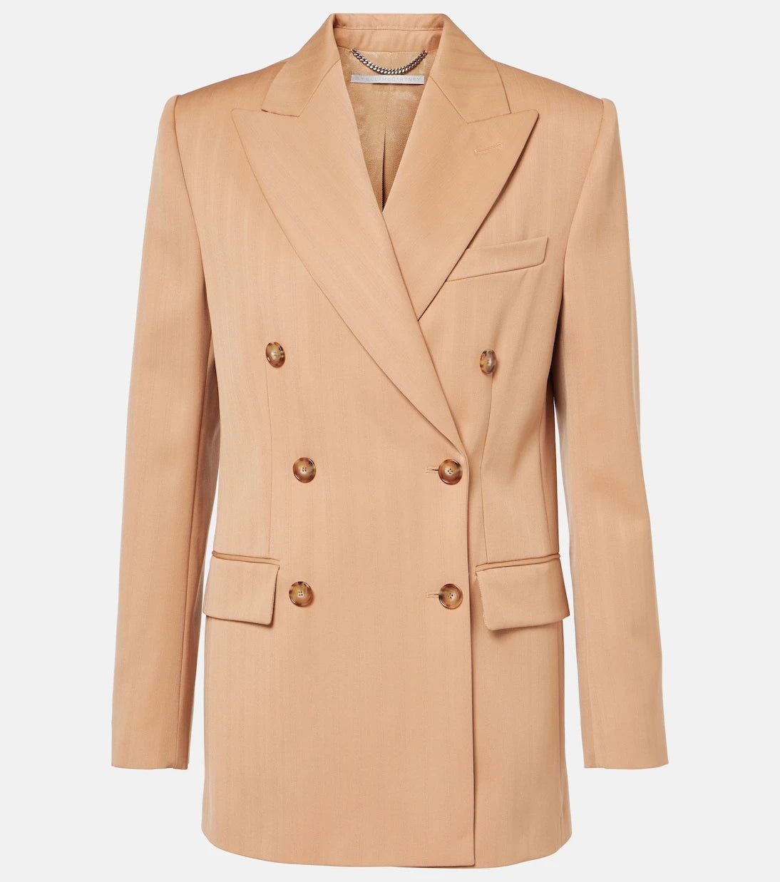 Stella McCartney - Striped double-breasted wool blazer