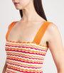 ESCVDO Orange Crochet Wayra Crop Top