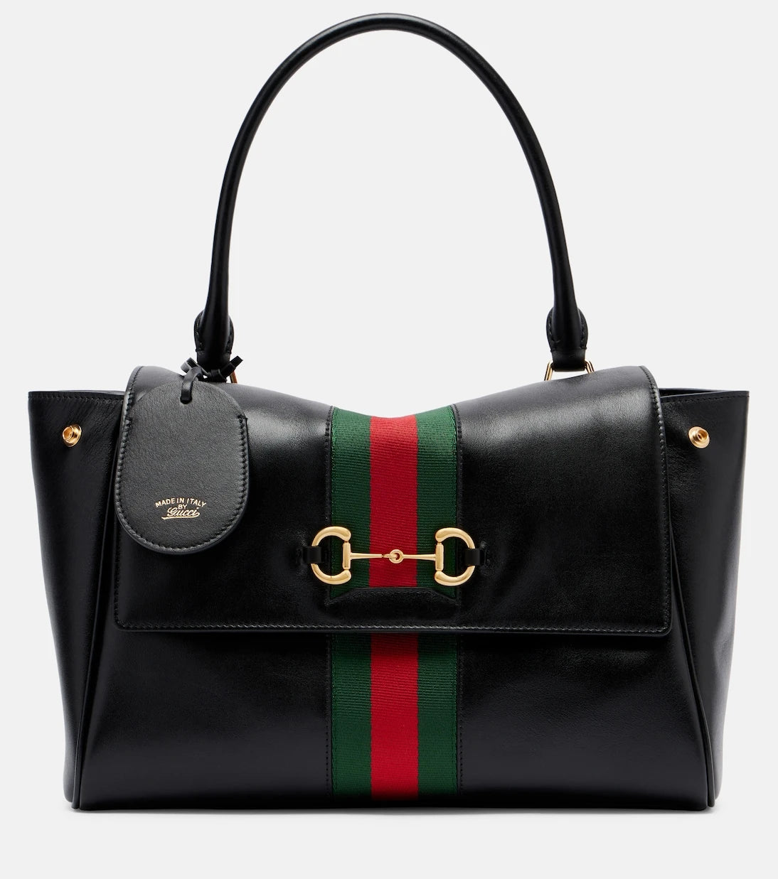 Gucci - حقيبة توت متوسطة من الجلد طراز Paparazzo