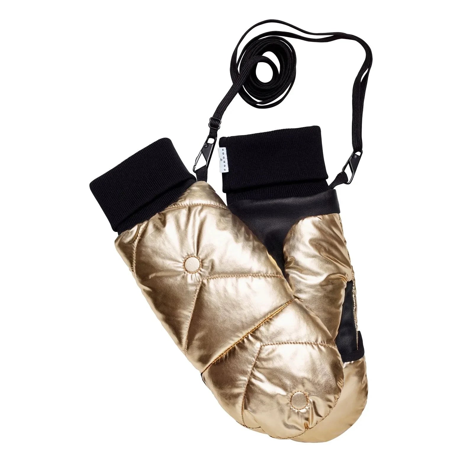 Fudoon - Convertible Metallic Mittens | Gold