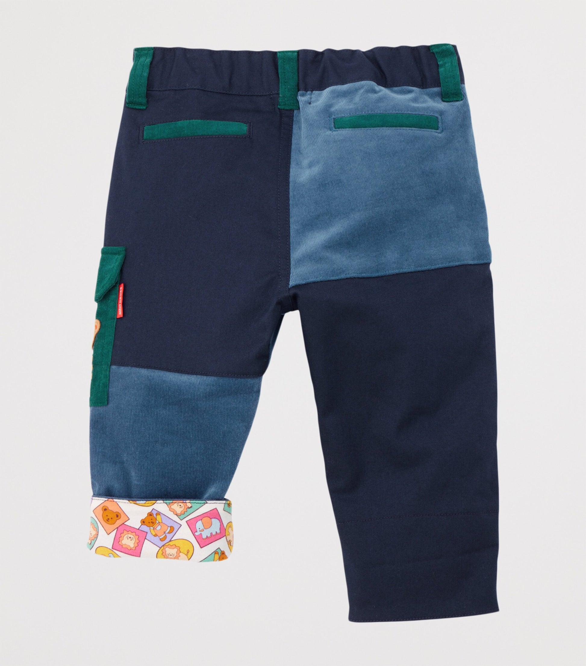 Cotton-Blend Patchwork Embroidered Trousers (2-5 Years)