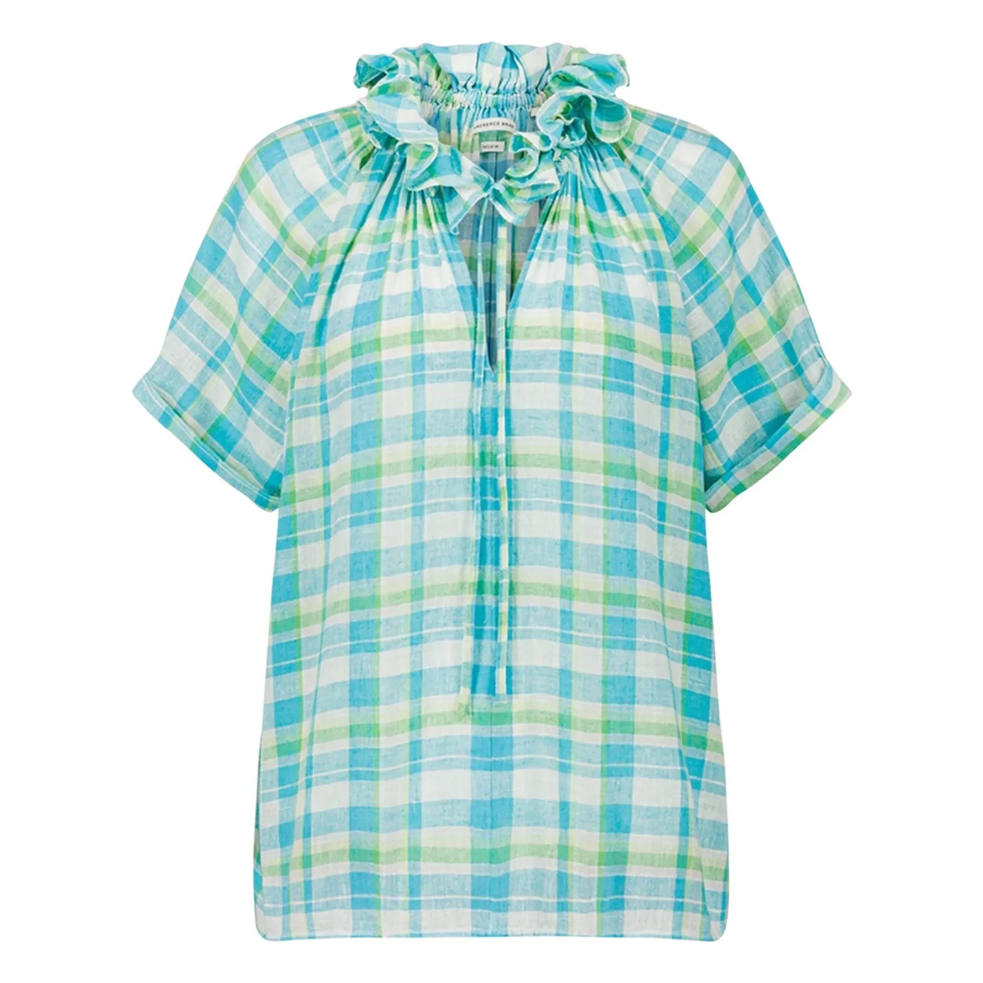 Laurence Bras - Cotton Snail Blouse | Turquoise
