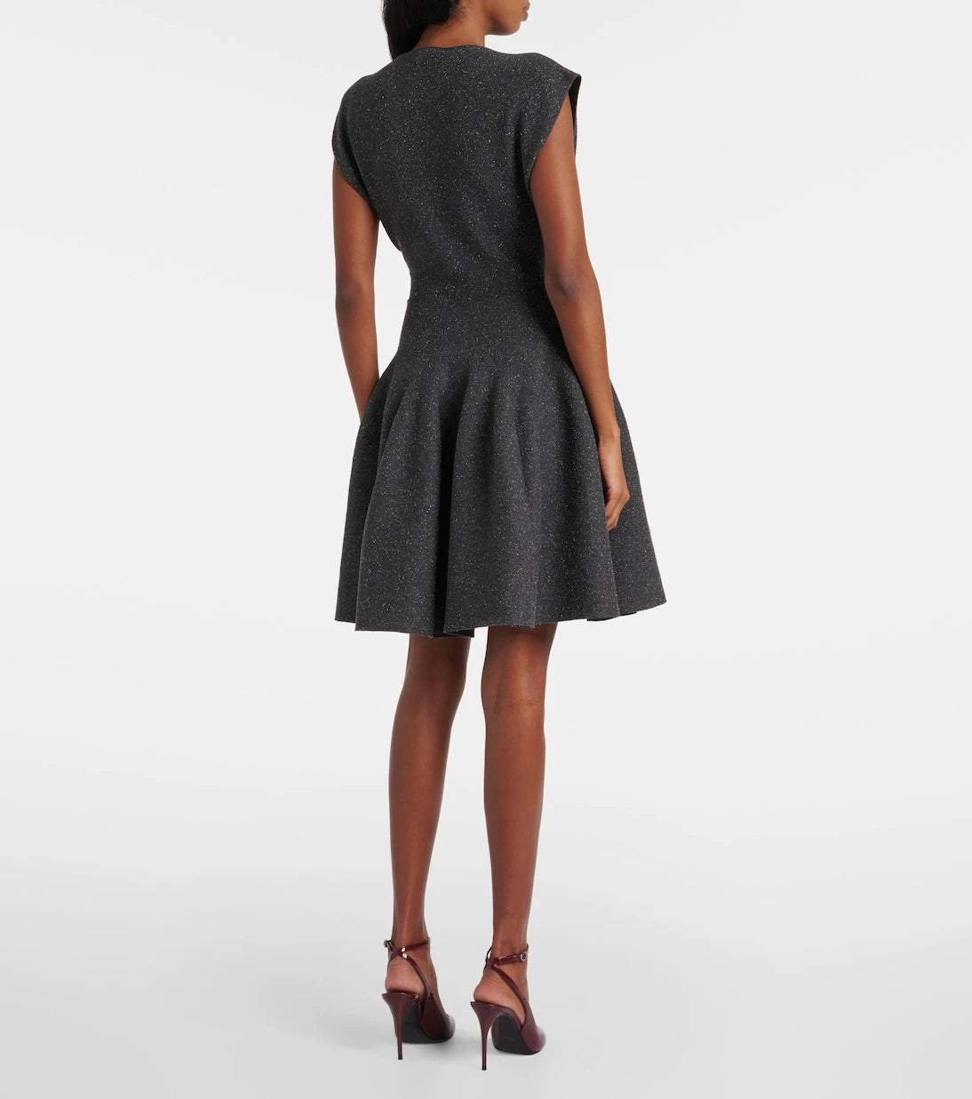 Alaïa - فستان قصير غودي من مزيج الحرير
