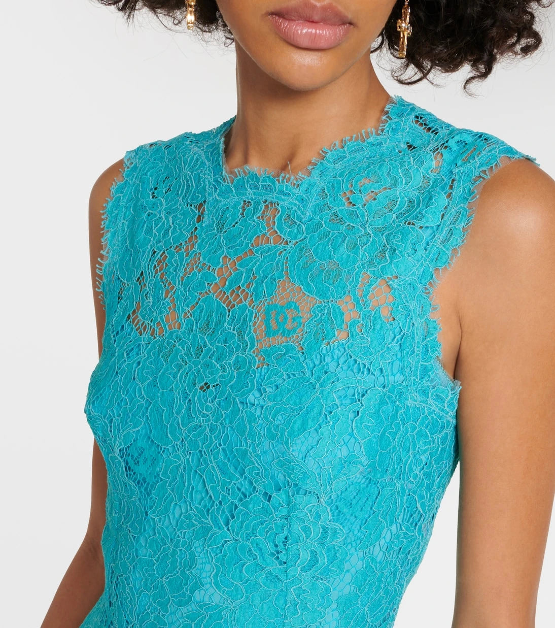 Dolce&Gabbana - Cotton-blend lace midi dress