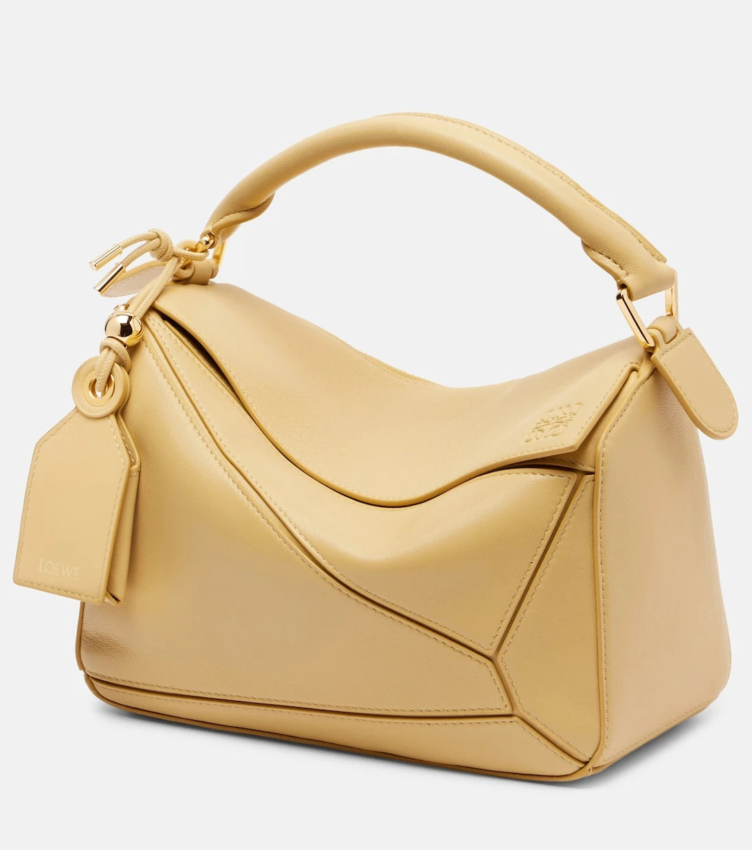 Loewe - Featherlight Puzzle Large leather top-handle bag