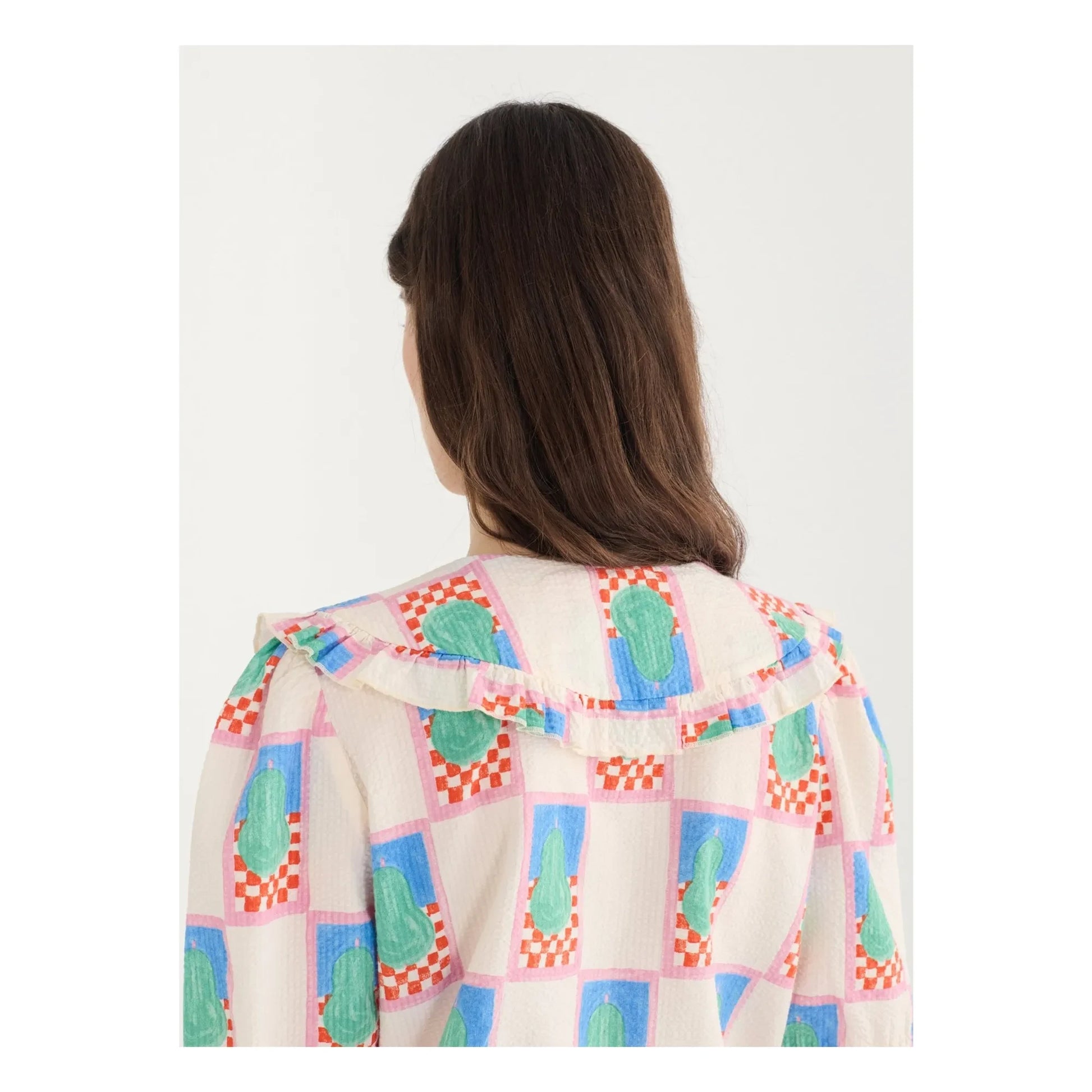Bobo Choses - Pear Cotton Shirt | Cream